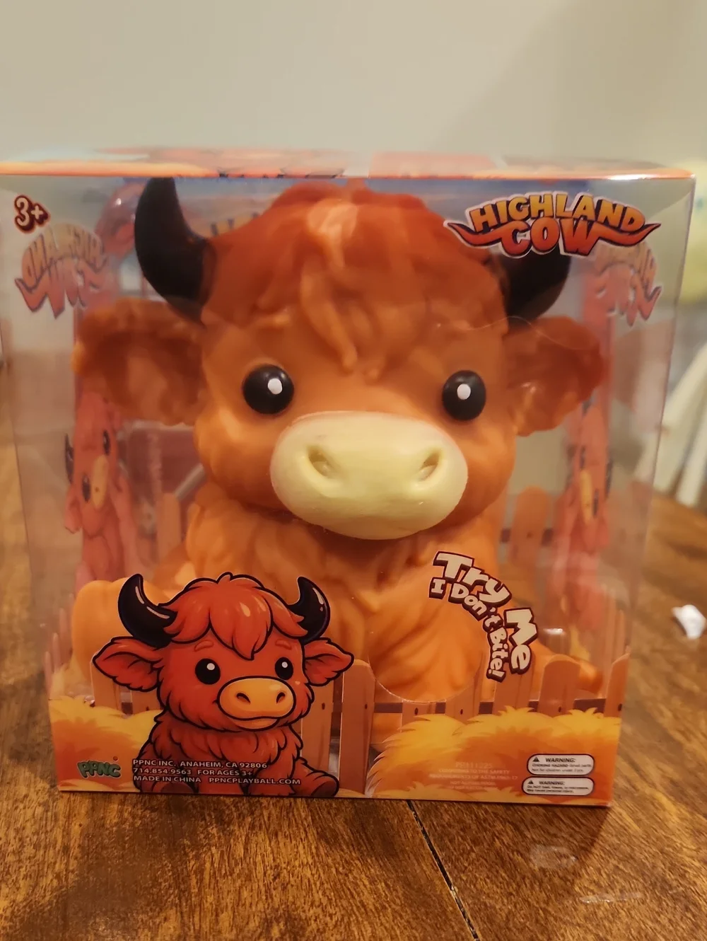 Highland Cow Squishy Plush Toy made By PPNC from Five Below Brand New In Box NIB